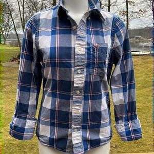 Hollister plaid Cotten shirt M